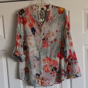 JAK Floral Button-Up Shirt